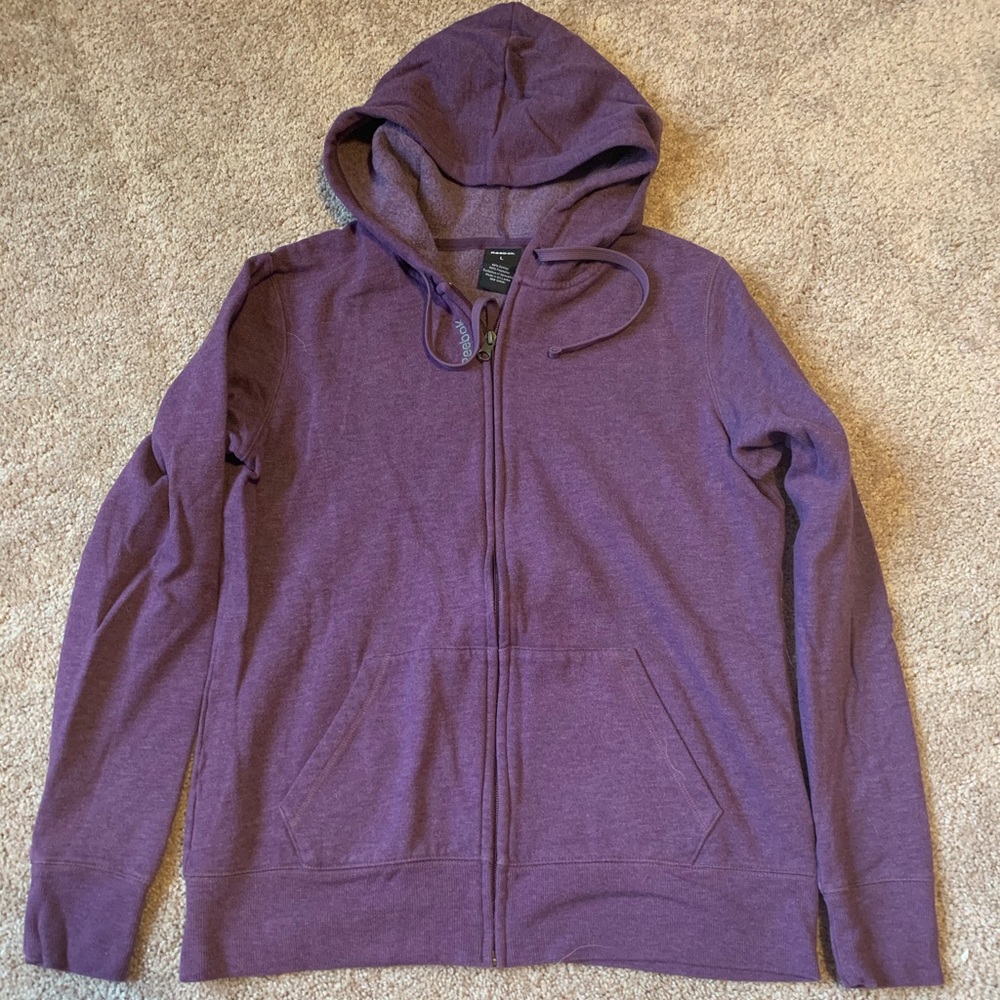 Reebok Purple Zip Up Hoodie